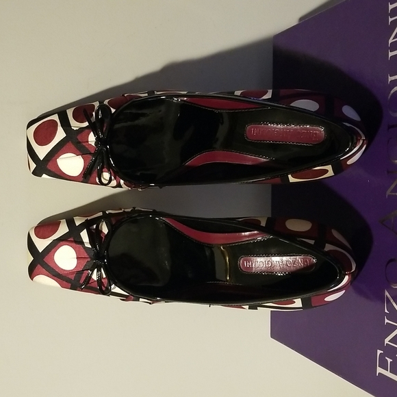 Enzo Angiolini Multicolor Fabric Pump Slip-On Heels - Picture 2 of 5